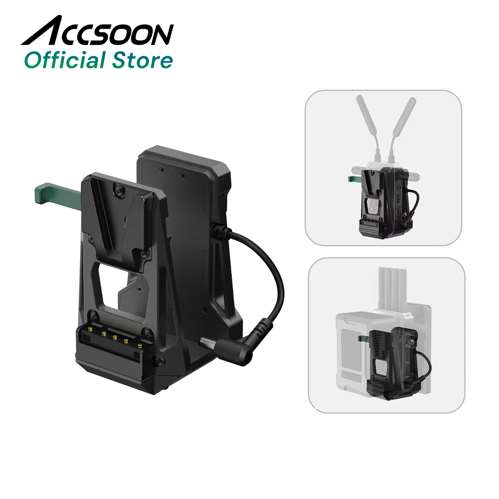 V Mount Battery - Adaptador Accsoon V-Lock para batería V-Lock