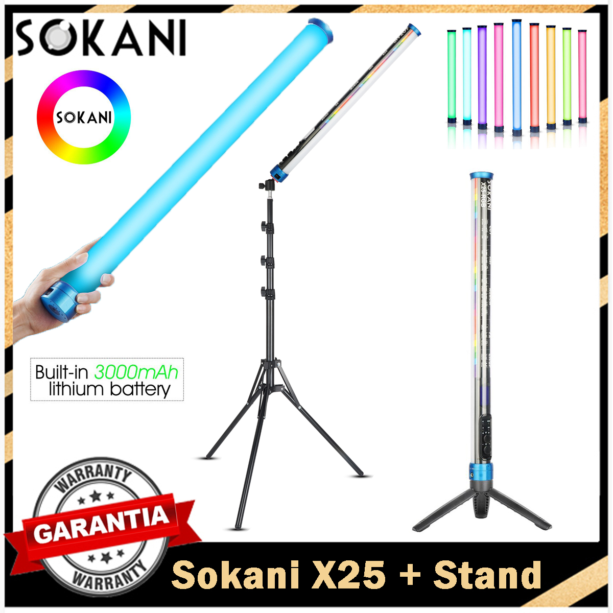 Photography Lighting App - Sokani X25 RGB tubo de luz