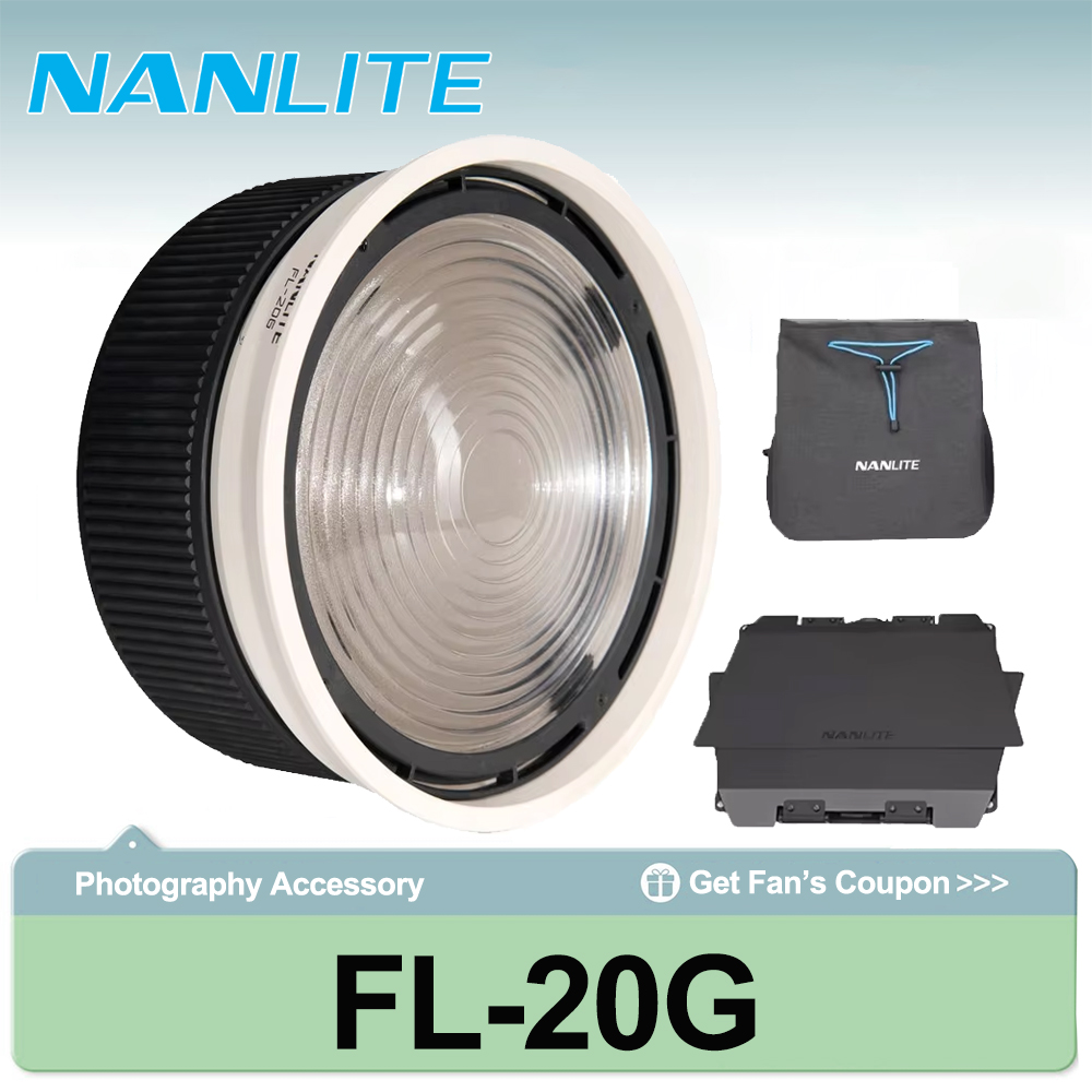 Photography Lighting Tools - Lente Fresnel Nanlite FL-20G con Montura