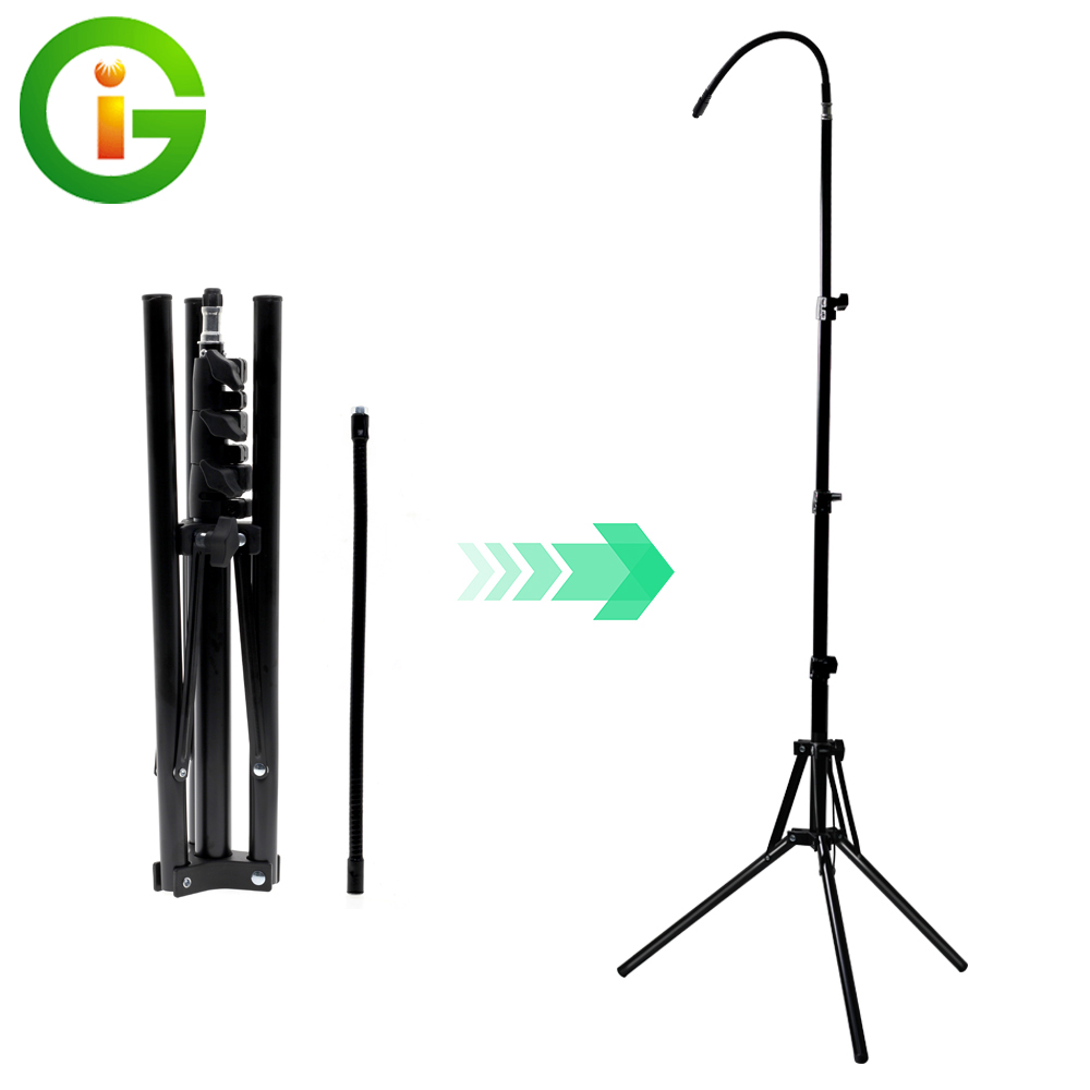 Stand Lighting Photography - Trípode de Metal ajustable para suelo,