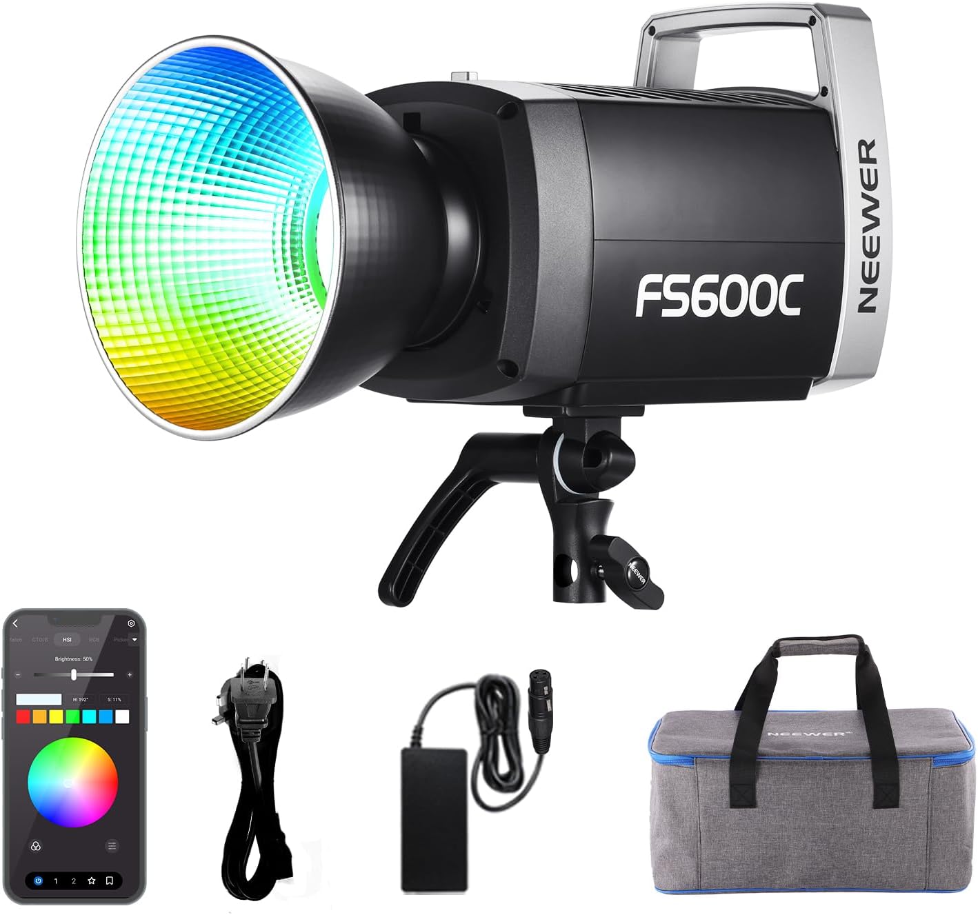 NEEWER FS600C Luz de Video LED - Photography Lighting App reseña y precio