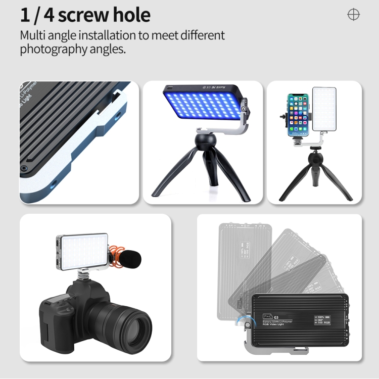 Luz de Relleno RGB de Panel Pl - Photography Lighting Lamp reseña y precio