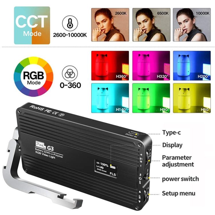 Luz de Relleno RGB de Panel Pl - Photography Lighting Lamp reseña y precio