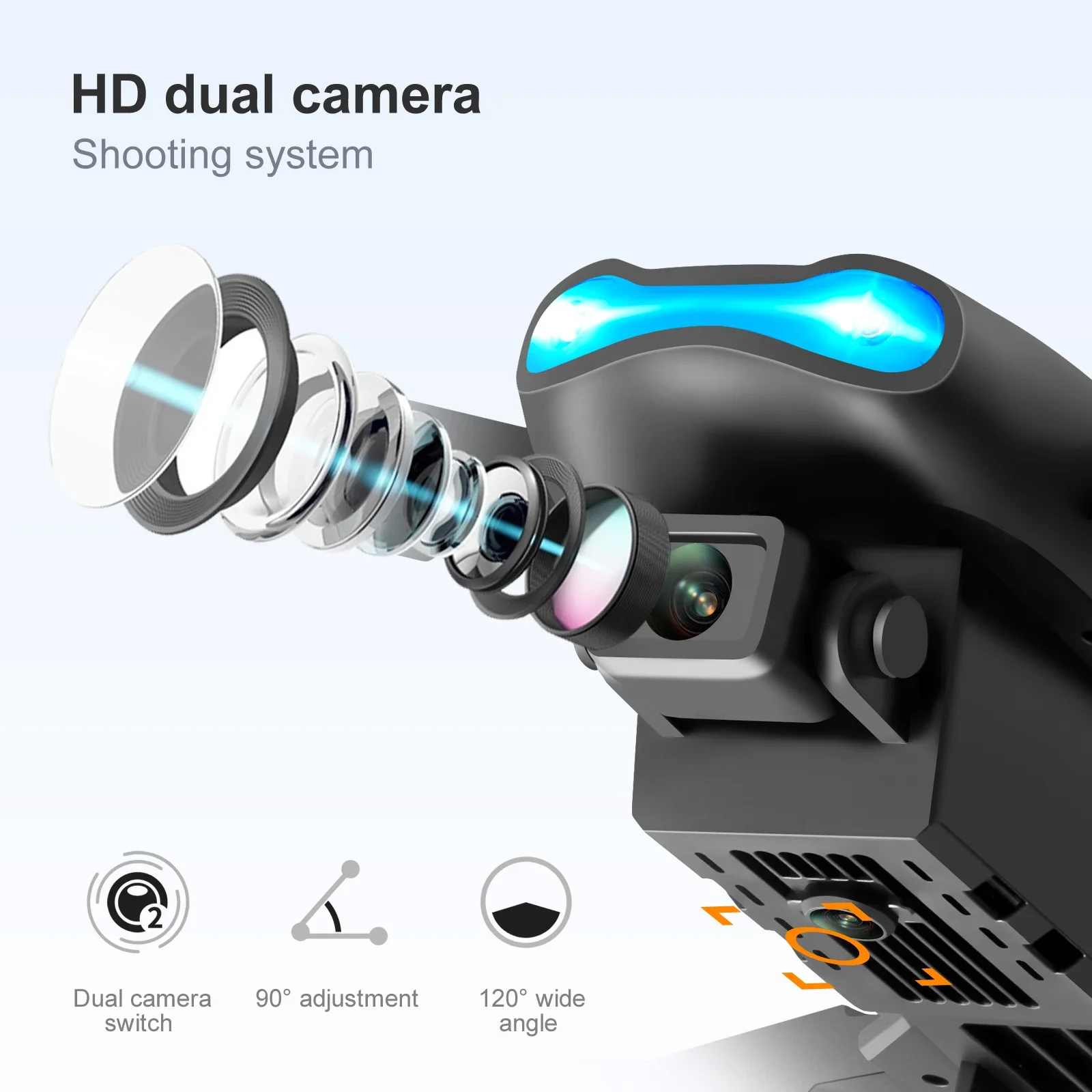 Drone K3 E99PRO con cámaras du - Photography Lighting App reseña y precio