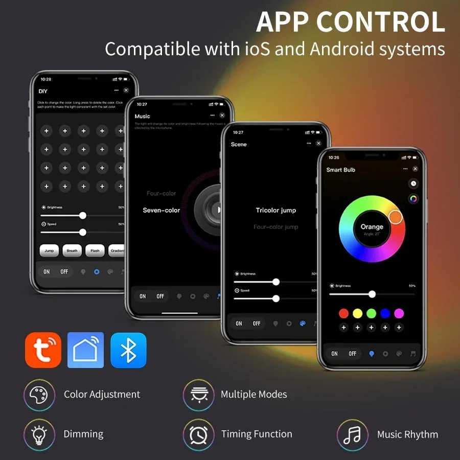 Tuya-proyector Led inteligente - Photography Lighting App reseña y precio