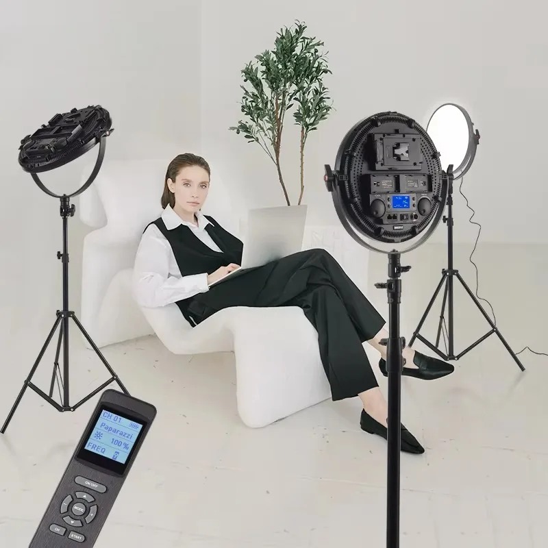 Panel de Luz LED Redondo de 12 - Photography Lighting App reseña y precio