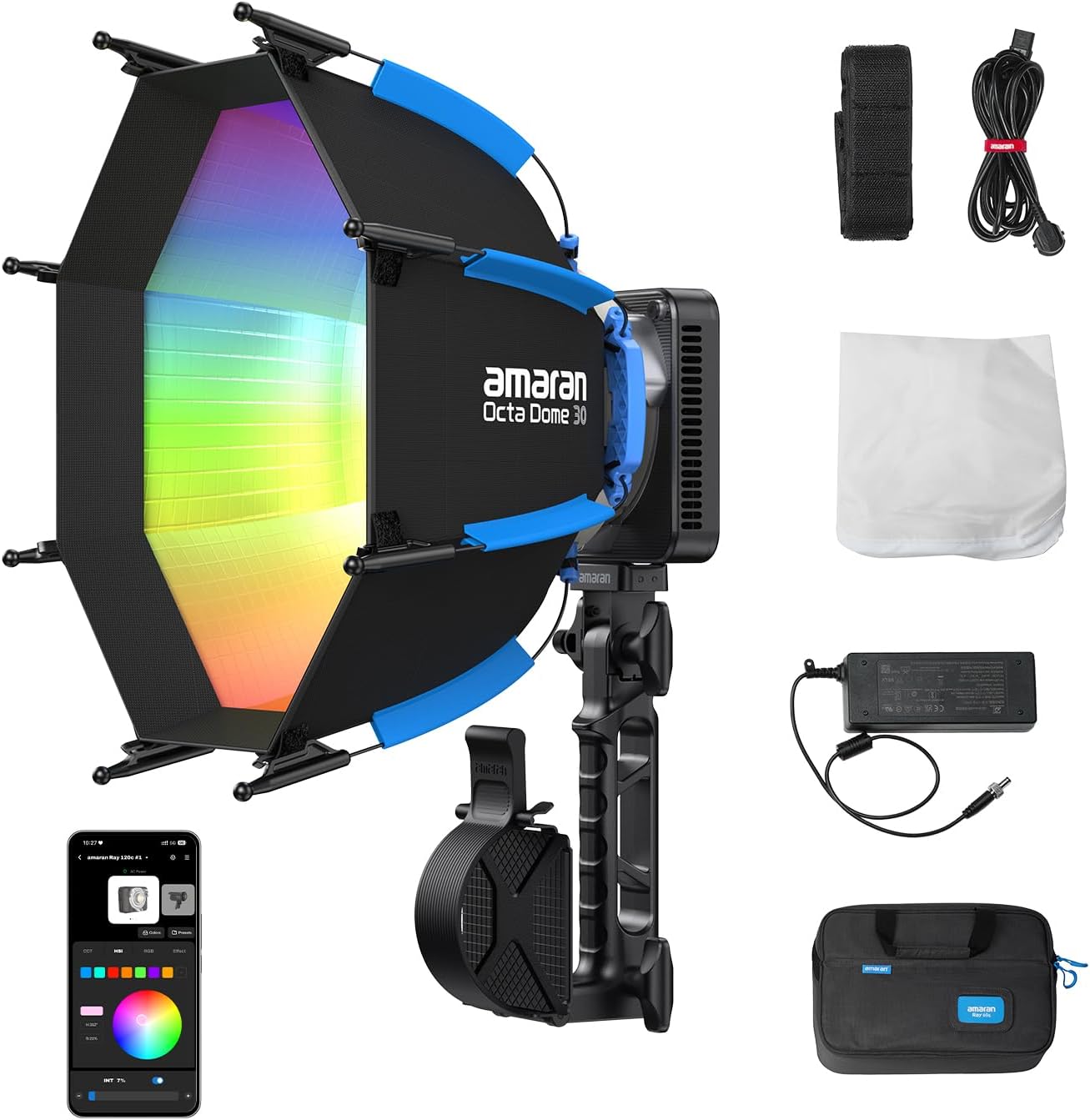Luz de Video LED RGB de 120W,  - Photography Lighting App reseña y precio