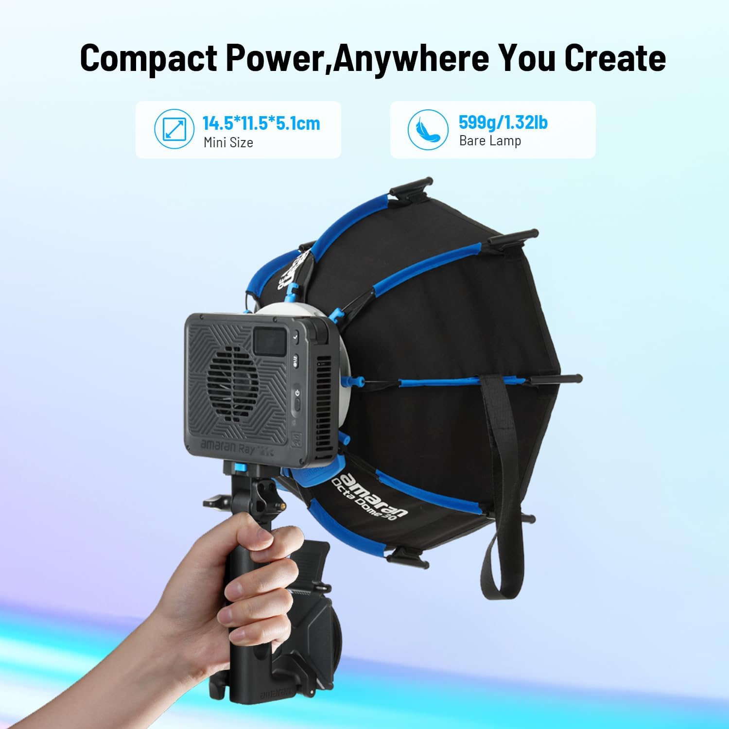 Luz de Video LED RGB de 120W,  - Photography Lighting App reseña y precio