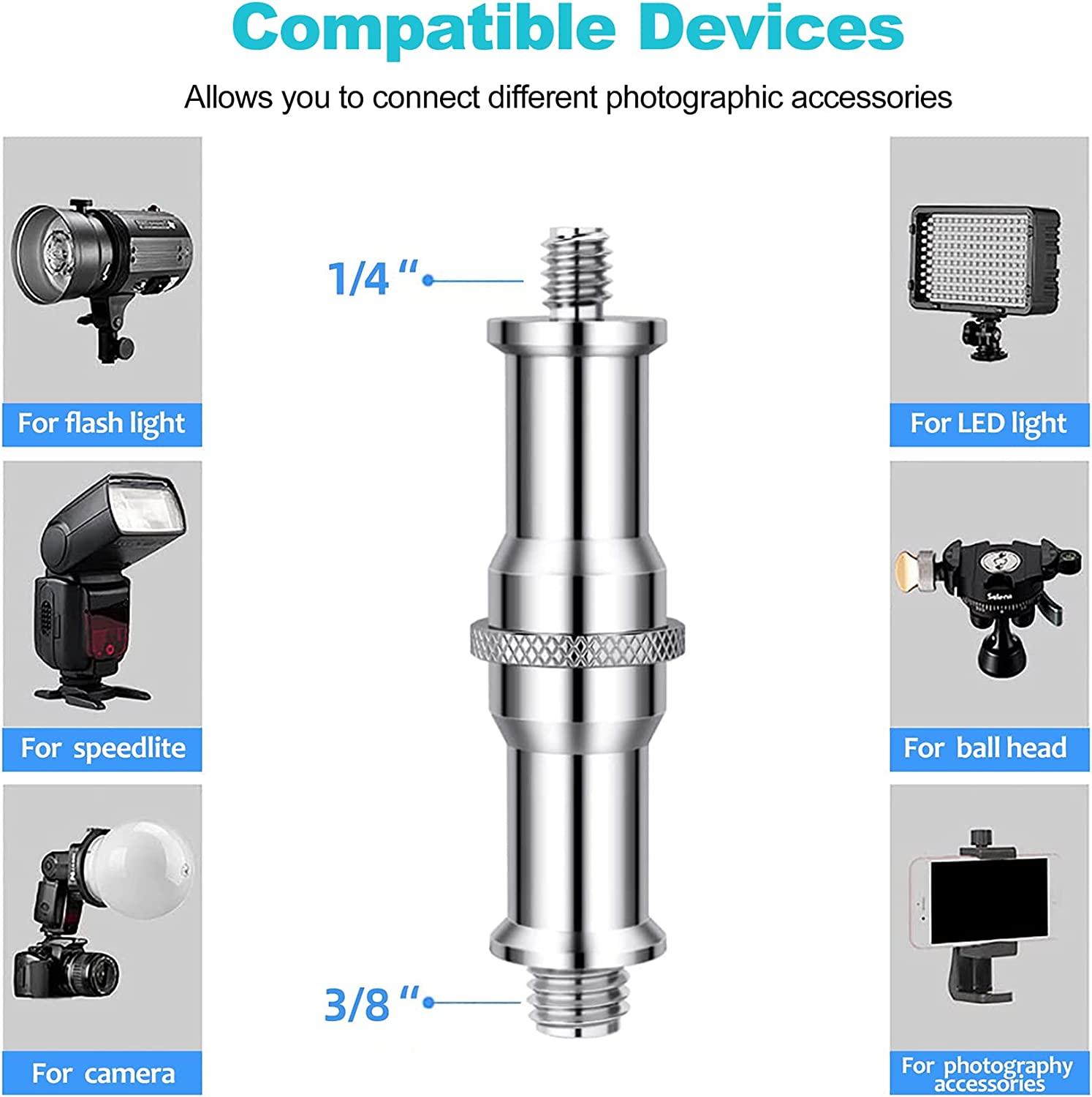 Selens-adaptador estándar de 3 - Photography Lighting Tools reseña y precio