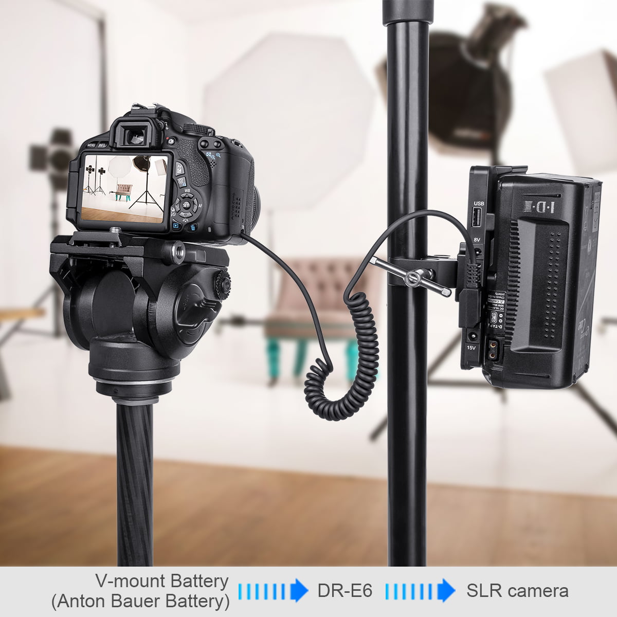 Batería simulada FOMITO LPE6 D - V Mount Battery reseña y precio