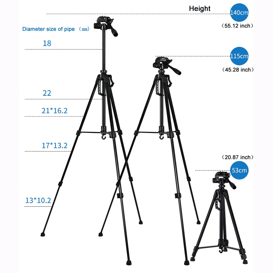 Trípode Universal de 55 Pulgad - Stand Lighting Photography reseña y precio