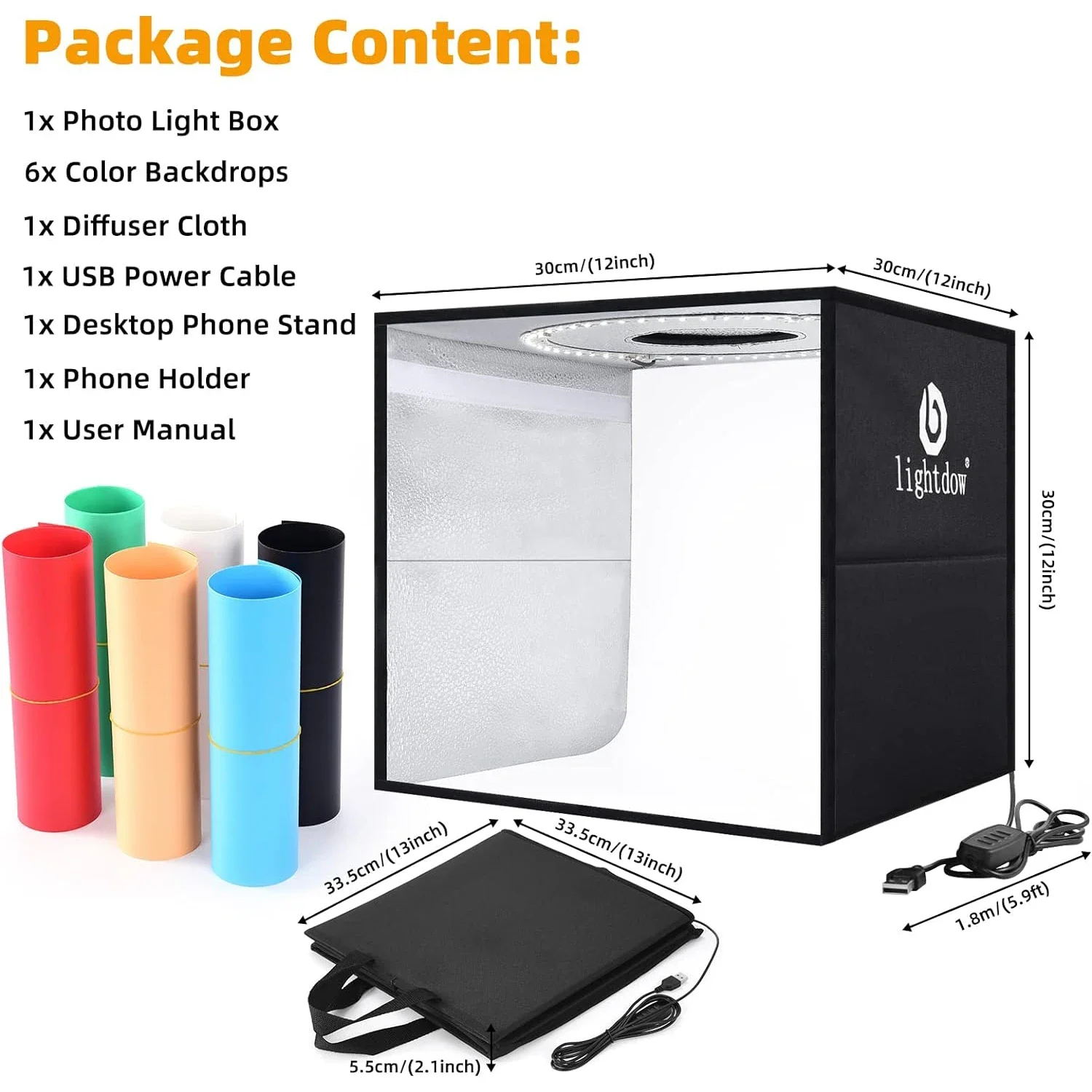 Lightdow-caja de fotos regulab - Photography Lighting Case reseña y precio