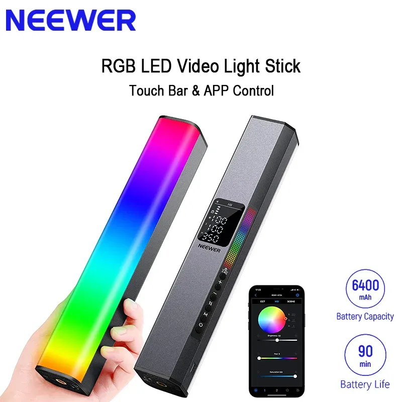 Varilla de mano magnética RGB  - Photography Lighting App reseña y precio