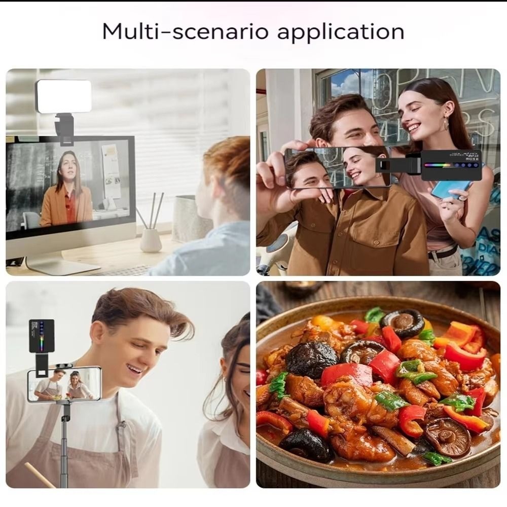 Luz LED RGB para vídeo con int - Photography Lighting Lamp reseña y precio